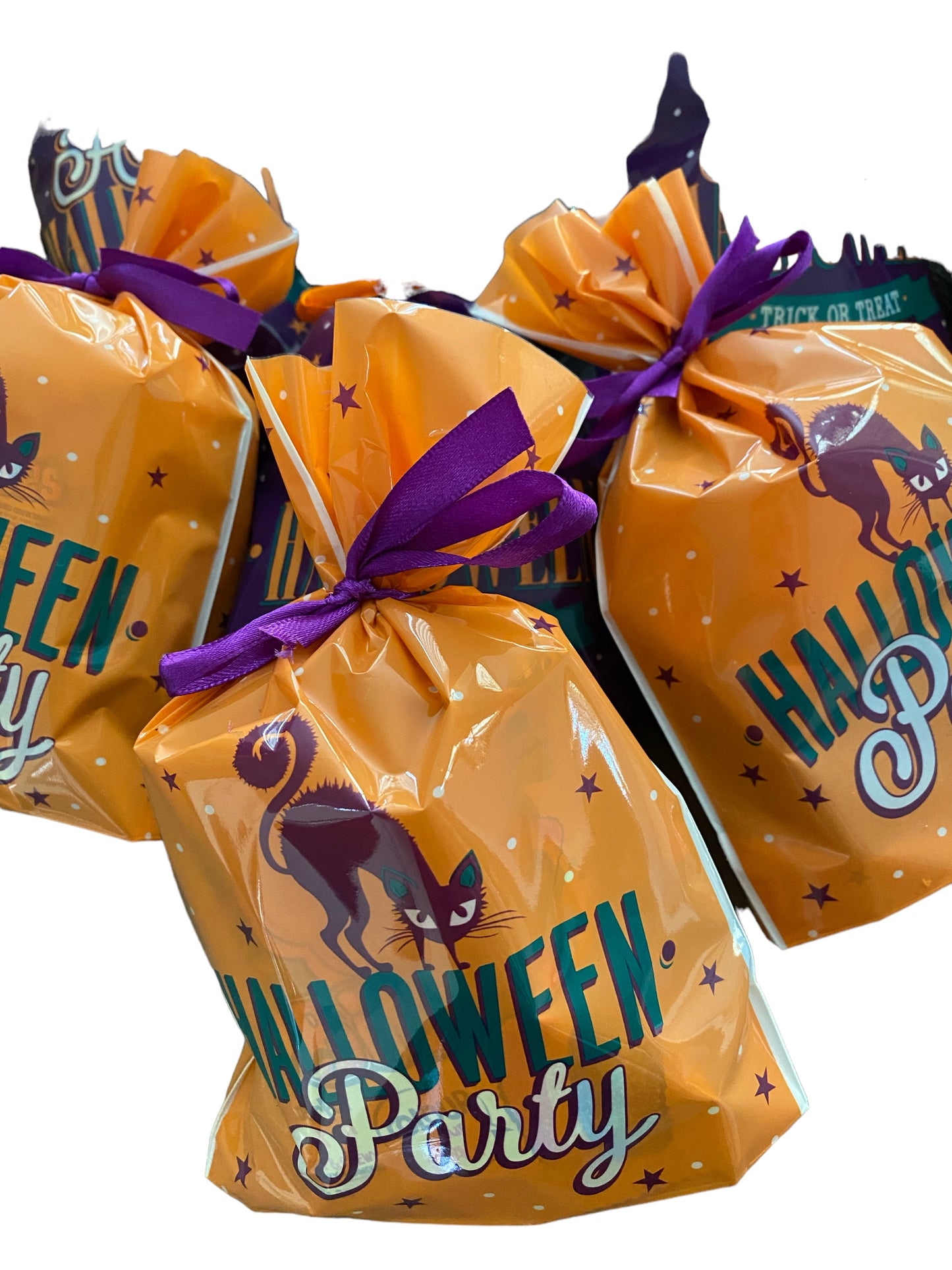 6 Halloween lolly bags