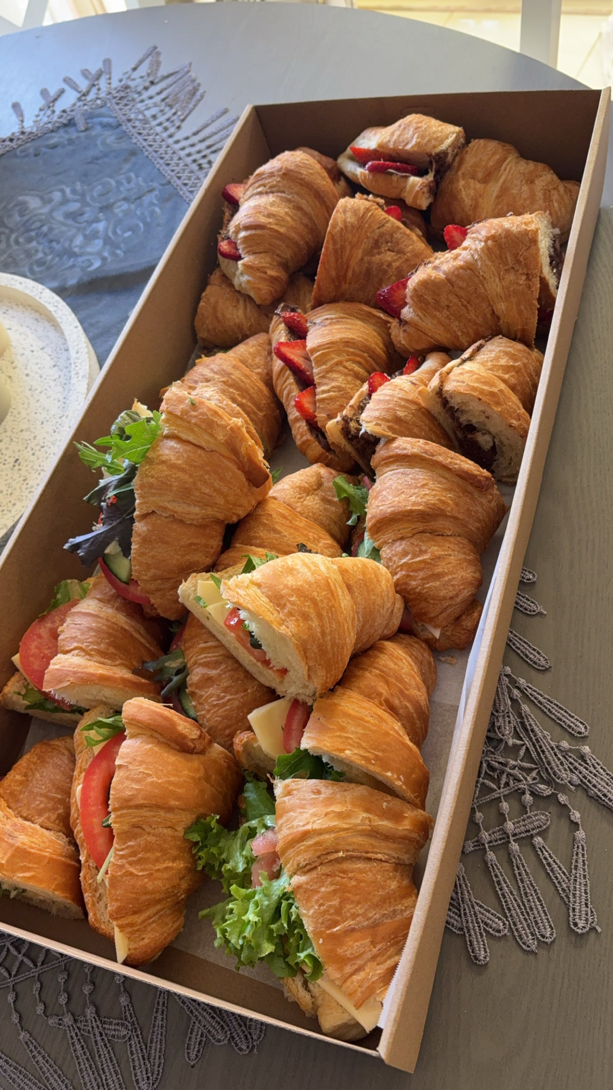 Stuffed croissants