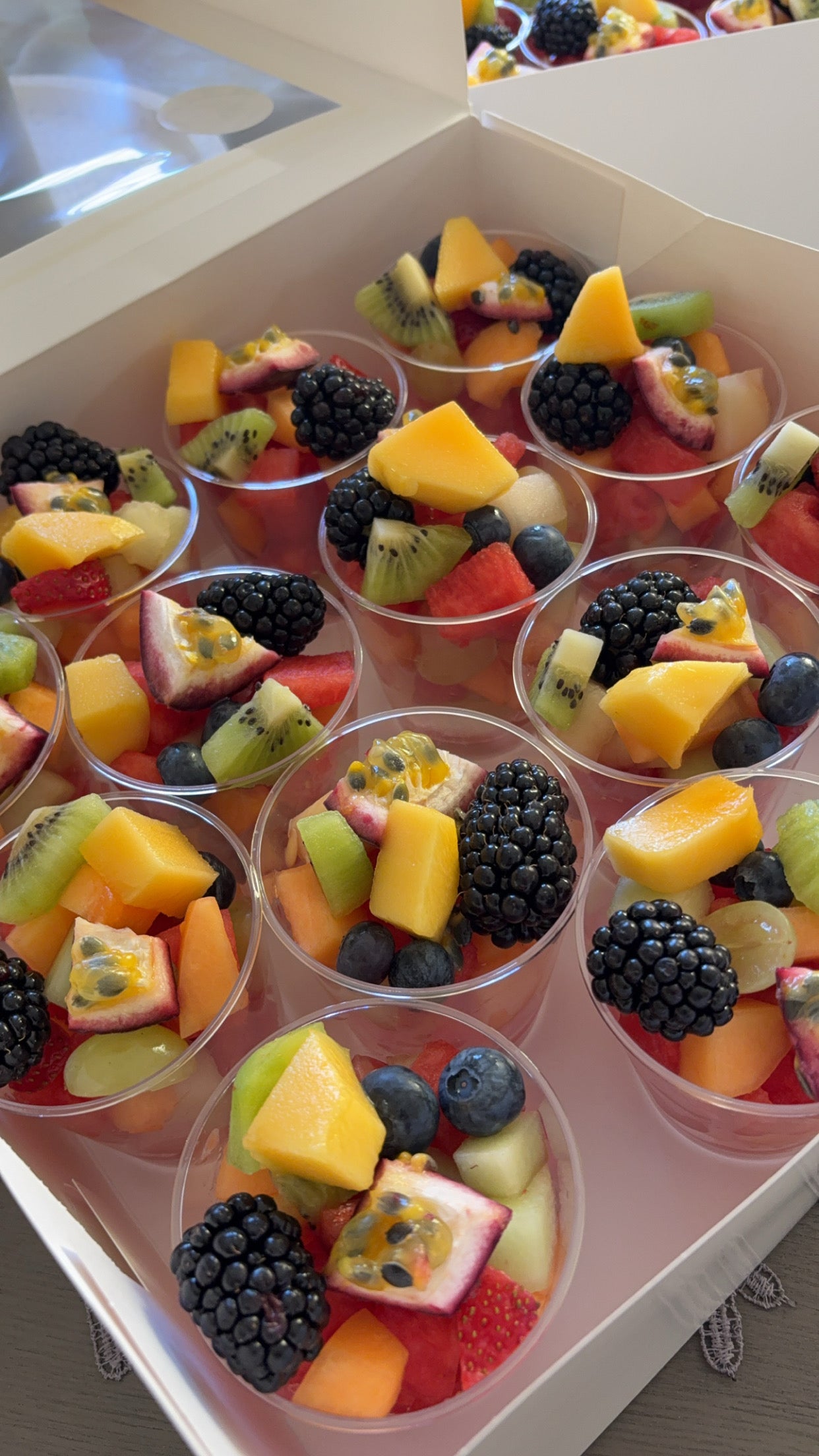 Fruit salad cups