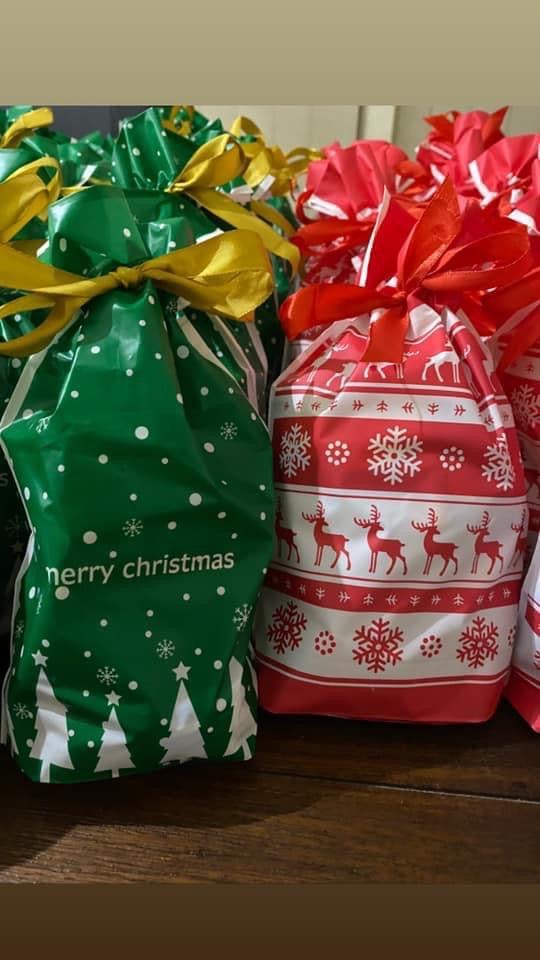 6 Christmas lolly bags