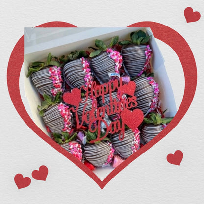 Strawberry coated chocolate