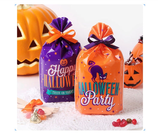 6 Halloween lolly bags