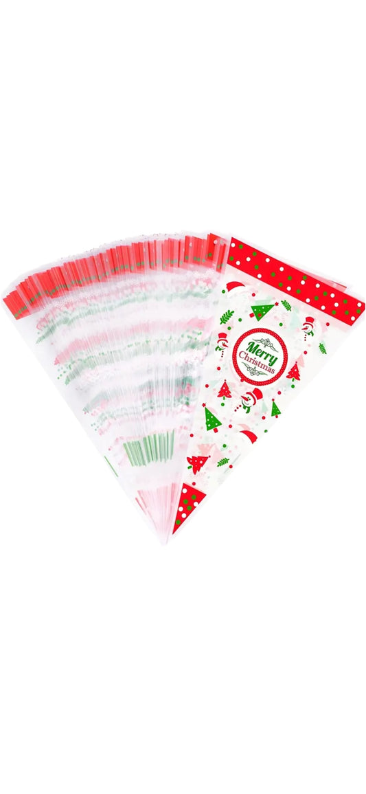 12 Christmas lolly bags